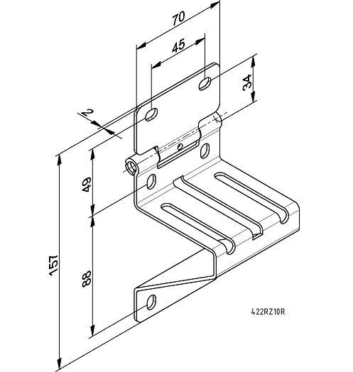 Ryterna ja Doorway päätysarana + rullanpidike - Image 2